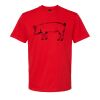 Softstyle™ midweight adult t-shirt Thumbnail